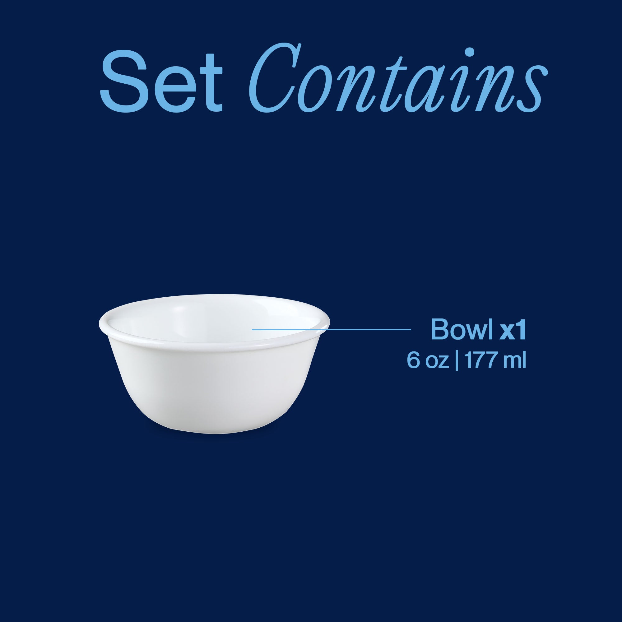 Corelle庐 Winter Frost White 6-ounce Mini Dip Bowl - Image 3