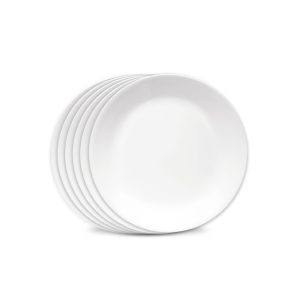 Corelle庐 Winter Frost White 8.5 Salad Plates. 6-pack