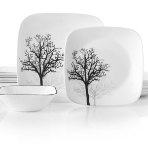 Corelle? Timber Shadows 18-piece Dinnerware Set. Service for 6