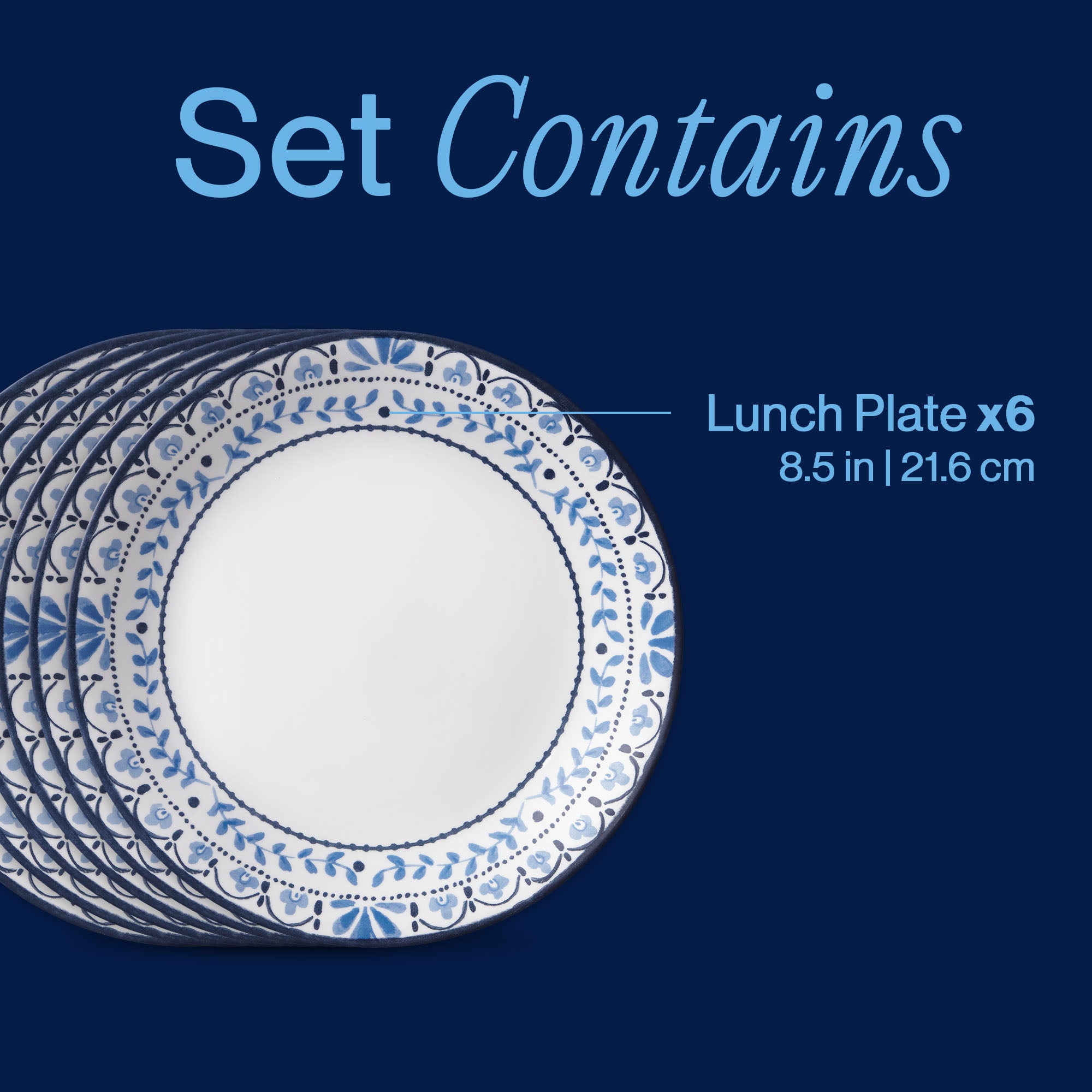 Corelle? Portofino 8.5 Salad Plates. 6-pack - Image 3