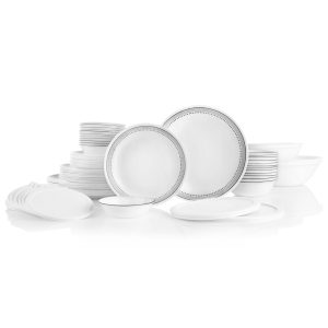 Corelle? Mystic Gray 78-piece Dinnerware Set. Service for 12