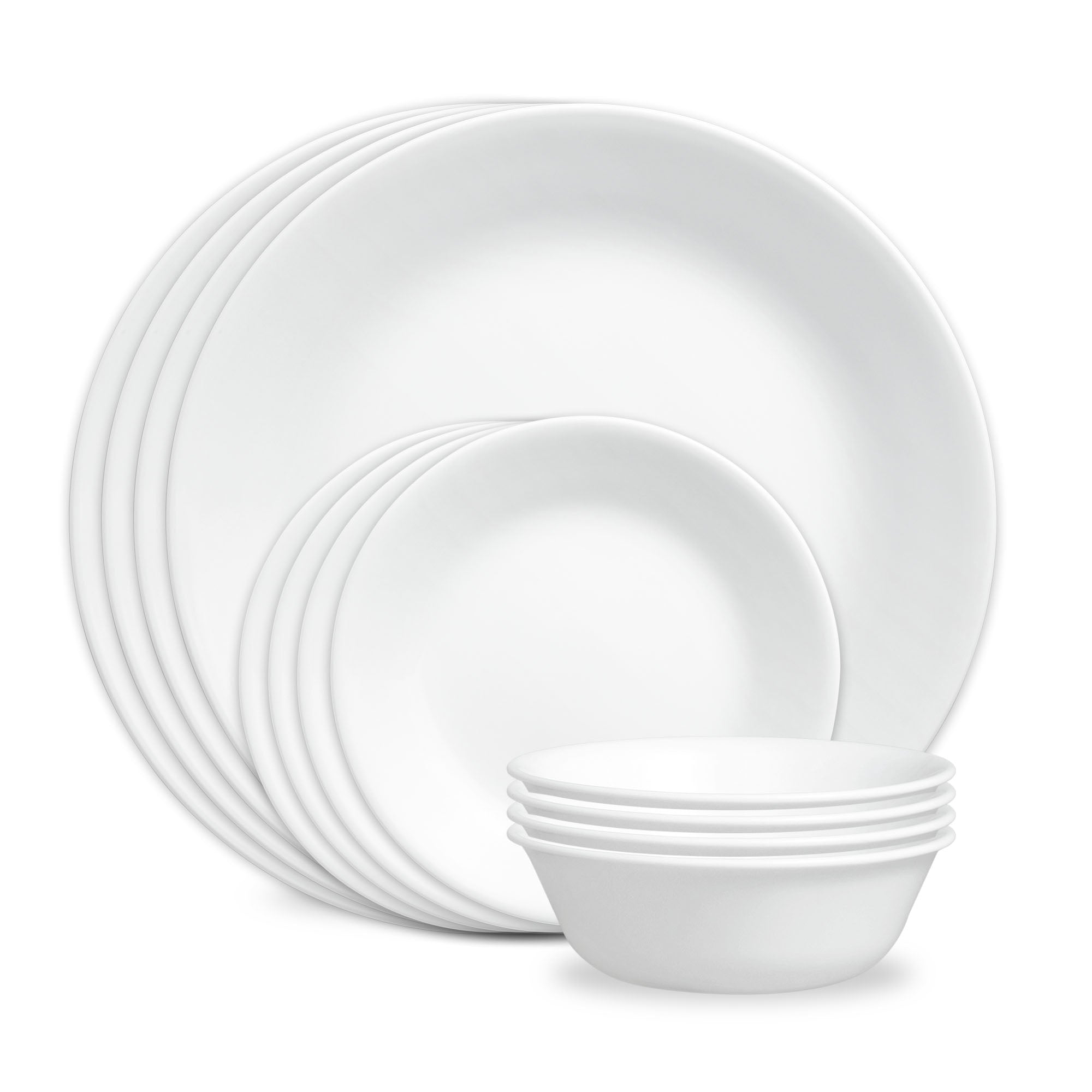Corelle? Winter Frost White 12-piece Dinnerware Set. Service for 4