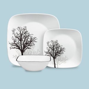 Corelle? Timber Shadows 12-piece Dinnerware Set. Service for 4