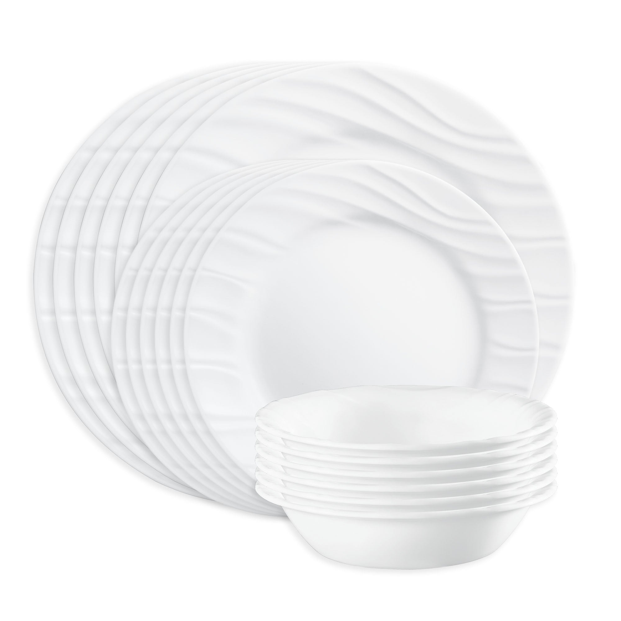 Corelle® Swept 18-piece Dinnerware Set. Service for 6