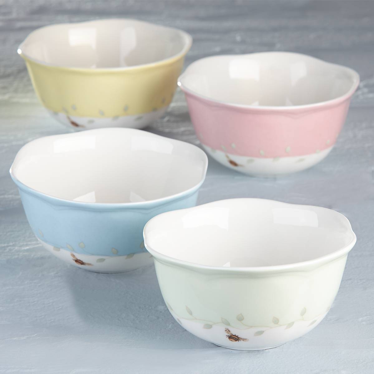 Butterfly Meadow Colors 4-Piece Dessert Bowl Set - Image 9