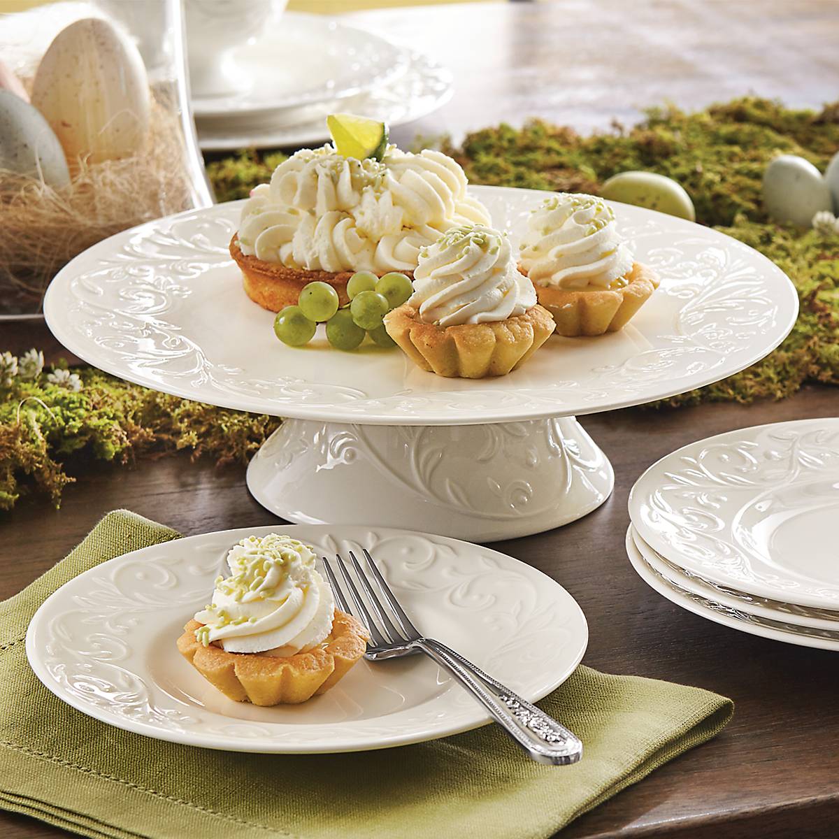 Opal Innocence Carved 4-Piece Plate Set - Image 3