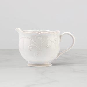 French Perle White Gravy Boat