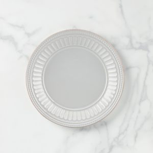 French Perle Groove Dove Dessert Plate