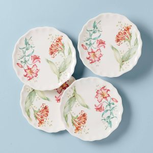 Butterfly Meadow Melamine Accent Plates. Set of 4