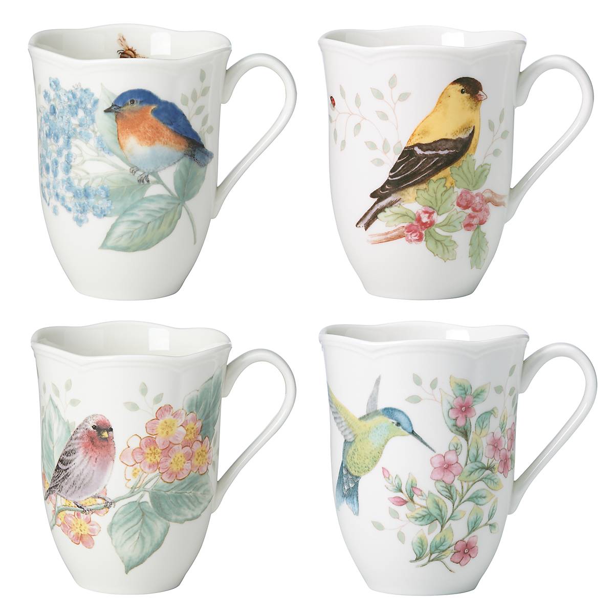 Butterfly Meadow Flutter Mugs. Set of 4 - Image 3
