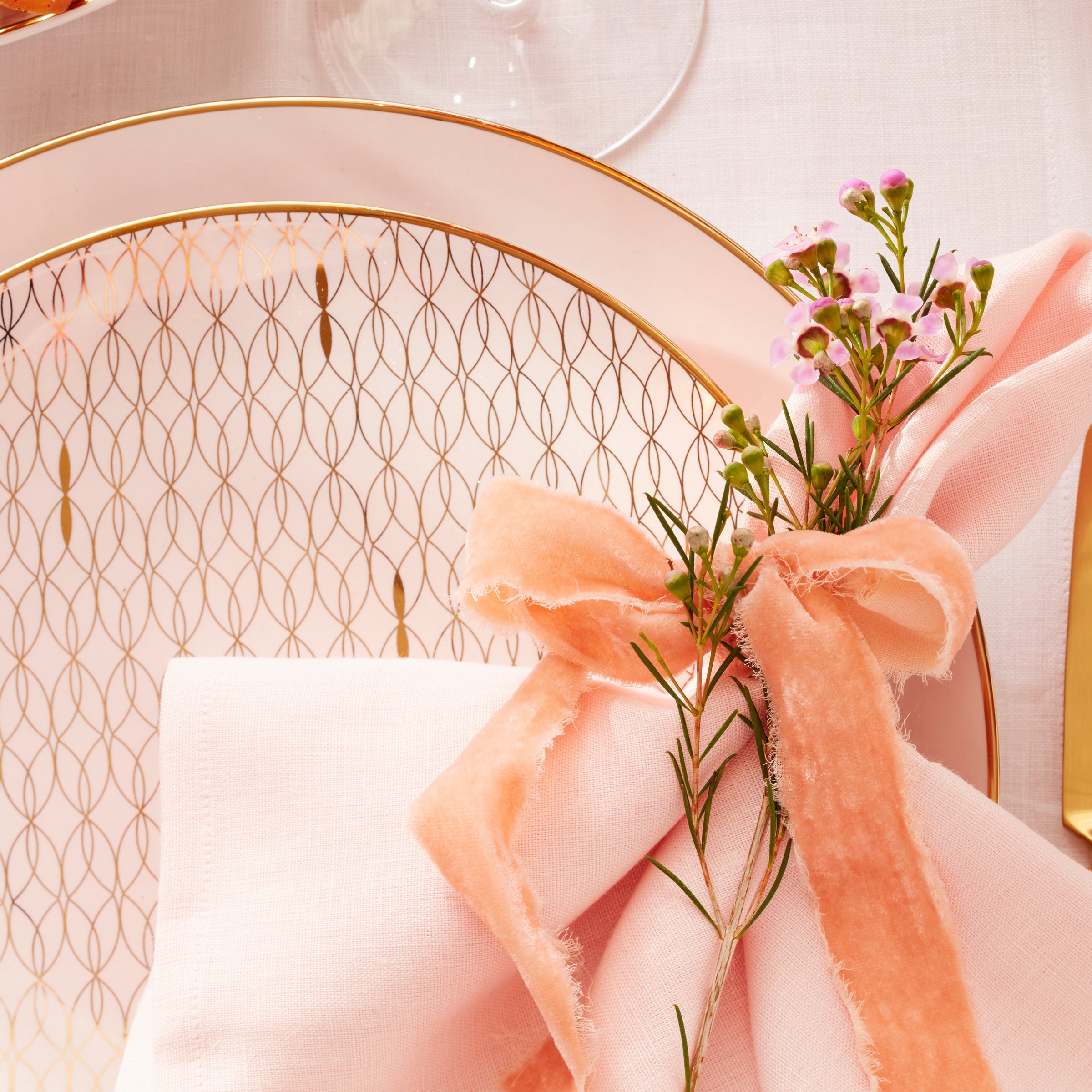 Trianna Blush 12-Piece Dinnerware Set - Image 7