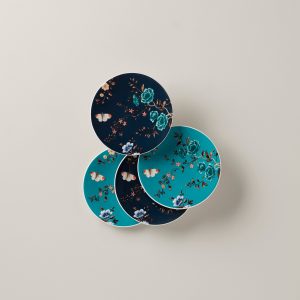 Sprig & Vine Tidbit Plates. Set of 4