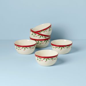 Holiday Dessert Bowls. Set of 6