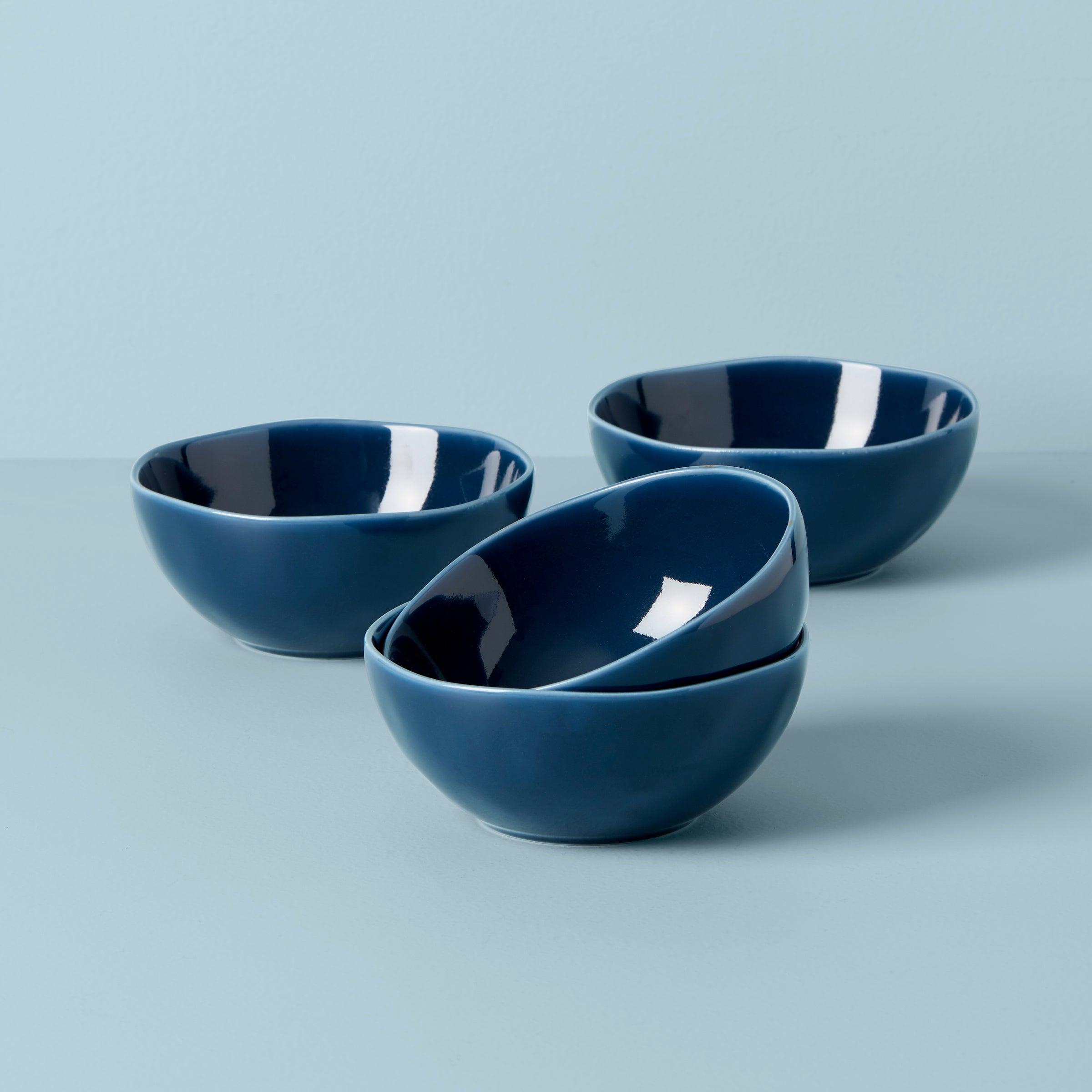 Bay Colors Blue All-Purpose Bowls. Set of 4