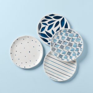 Blue Bay Melamine Assorted Accent Plates. Set of 4