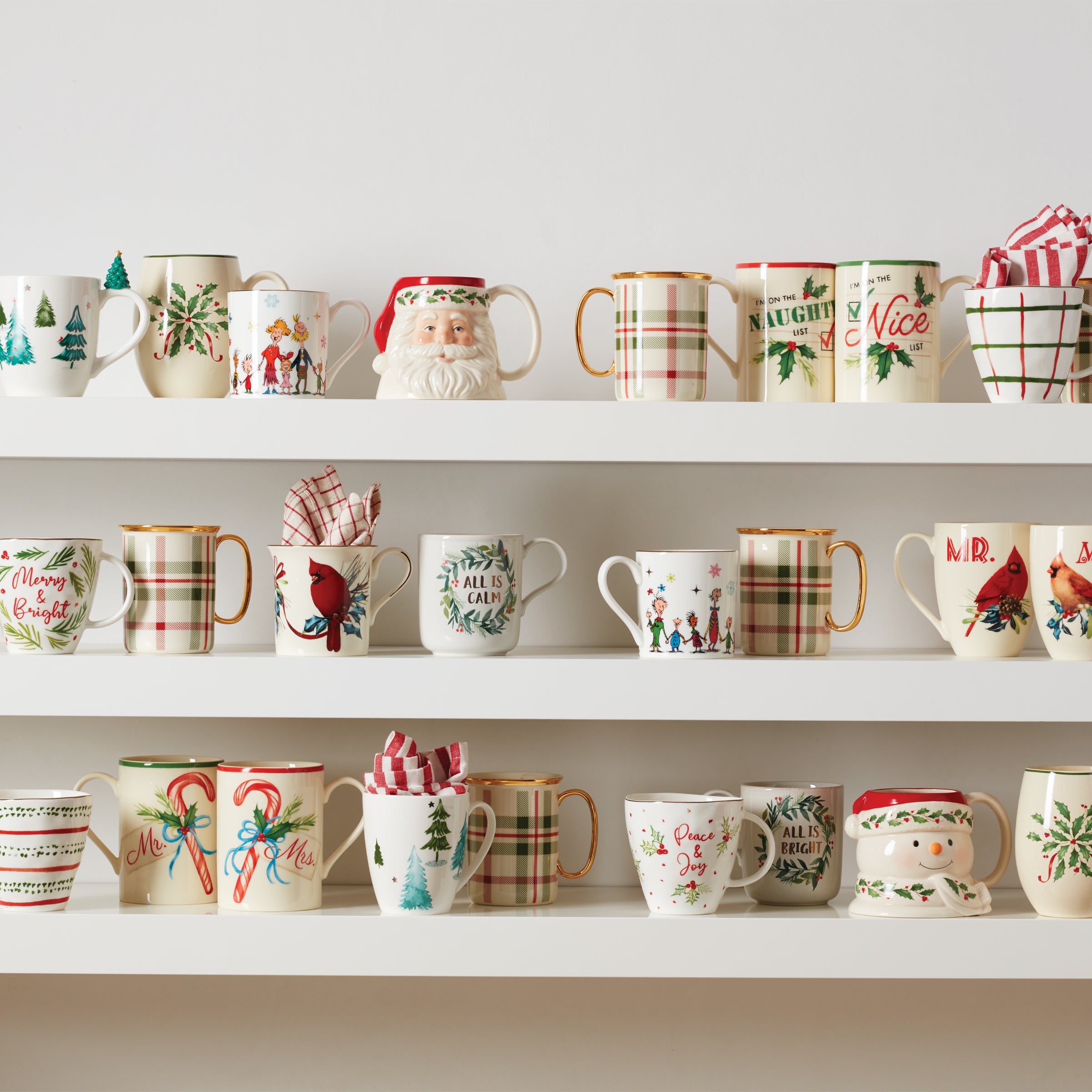 Merry Grinchmas Mugs. Set of 4 - Image 3