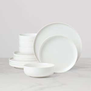 24 Seven White 12-Piece Dinnerware Set