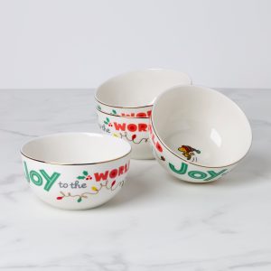 Snoopy Christmas All-Purpose Bowls. Set of 4