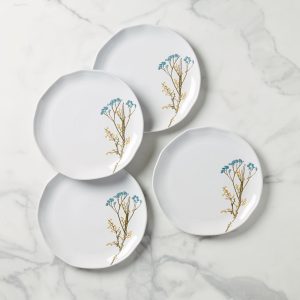 Wildflowers Dinner Plates. Set of 4