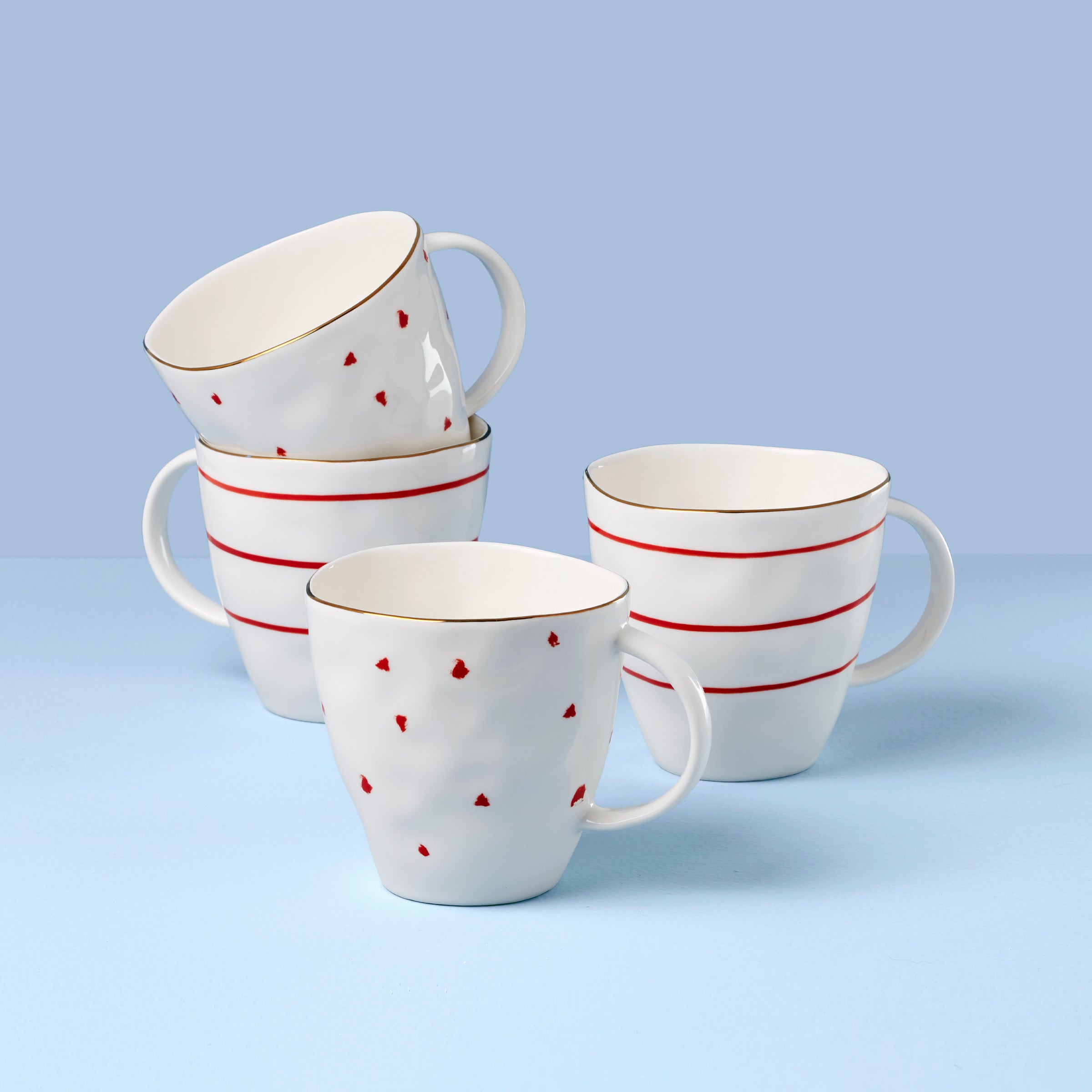 Garnet Bay Mugs. Set of 4