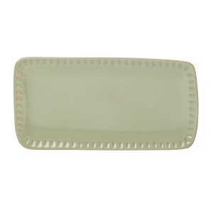 Artisanal Stripe Green Hors d'Oeuvres Tray