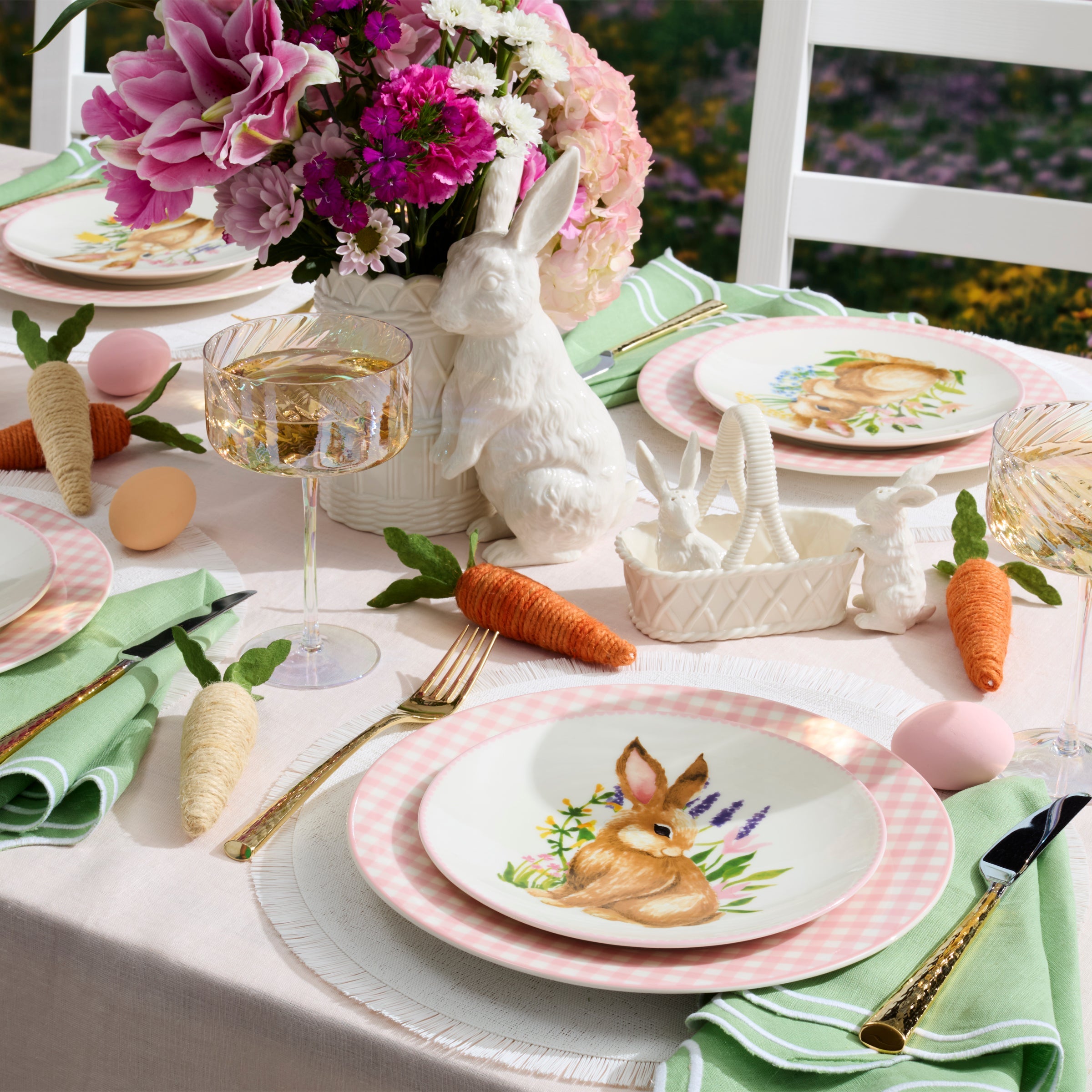 Bunny Accent Plates. Set of 4 - Image 3