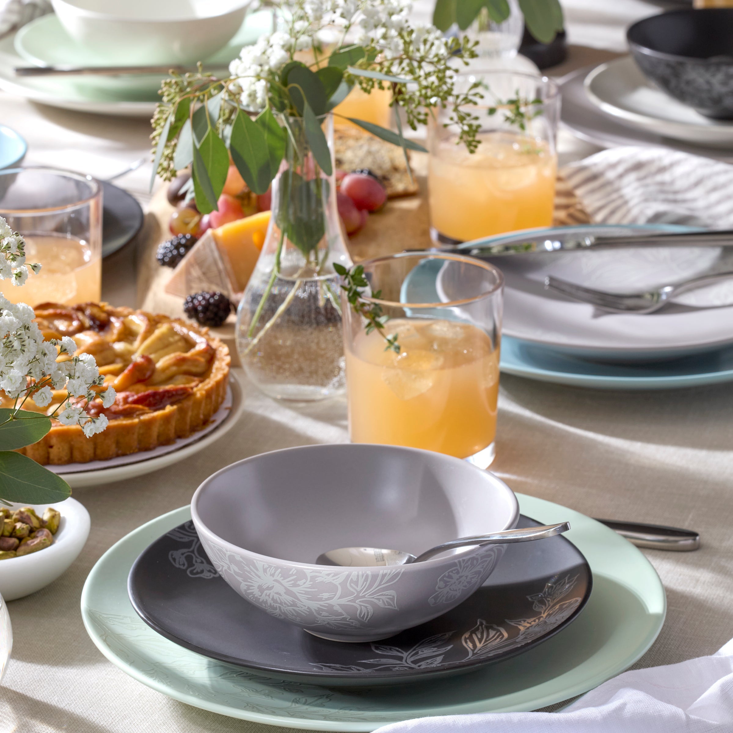 Roseto Pumice 12-Piece Dinnerware Set - Image 9