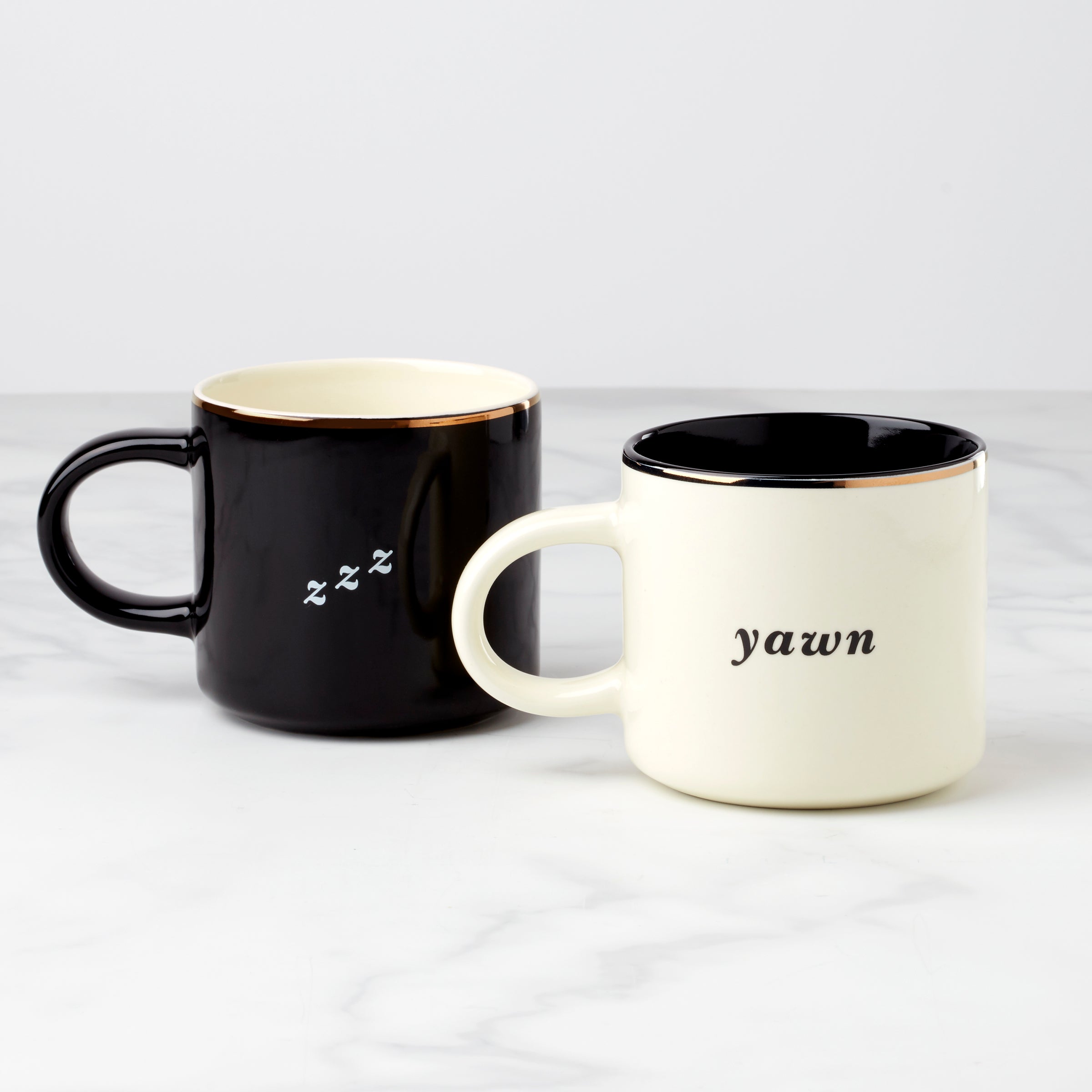 Two of a Kind Yawn & Zzz Mugs. Set of 2 - Image 2
