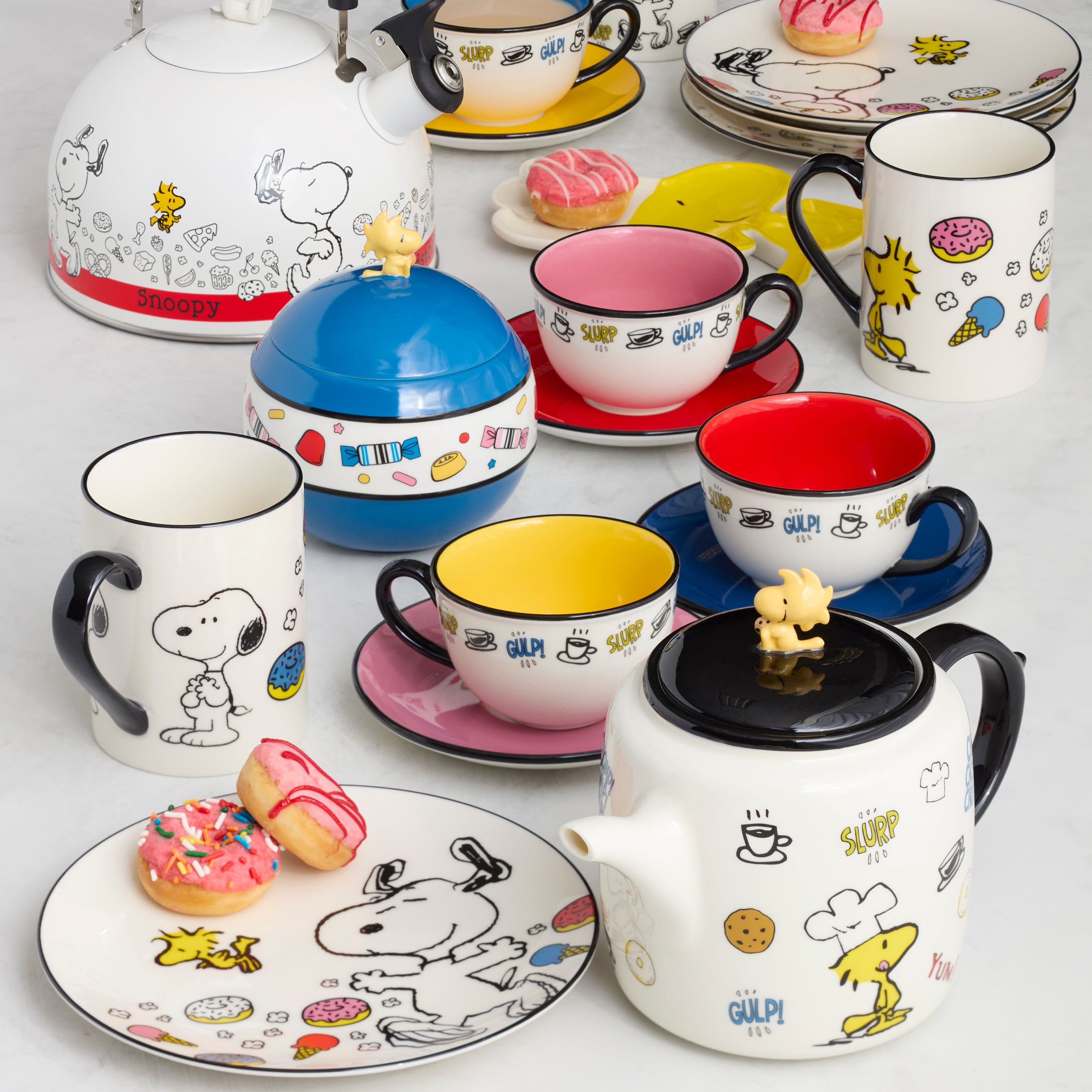 Chef Snoopy Mugs. Set of 4 - Image 4