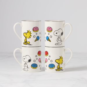 Chef Snoopy Mugs. Set of 4