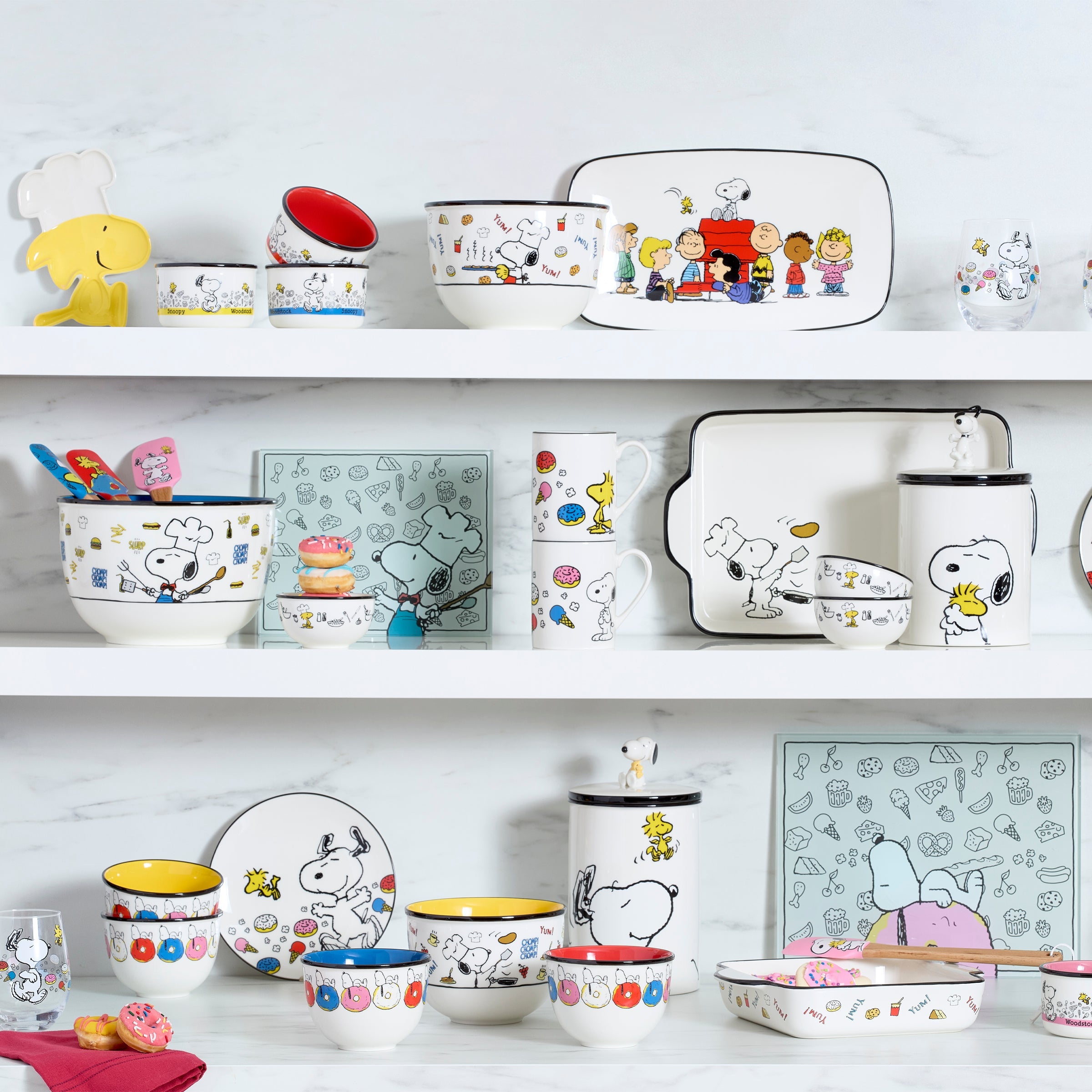 Chef Snoopy 12-Piece Dessert Set - Image 2