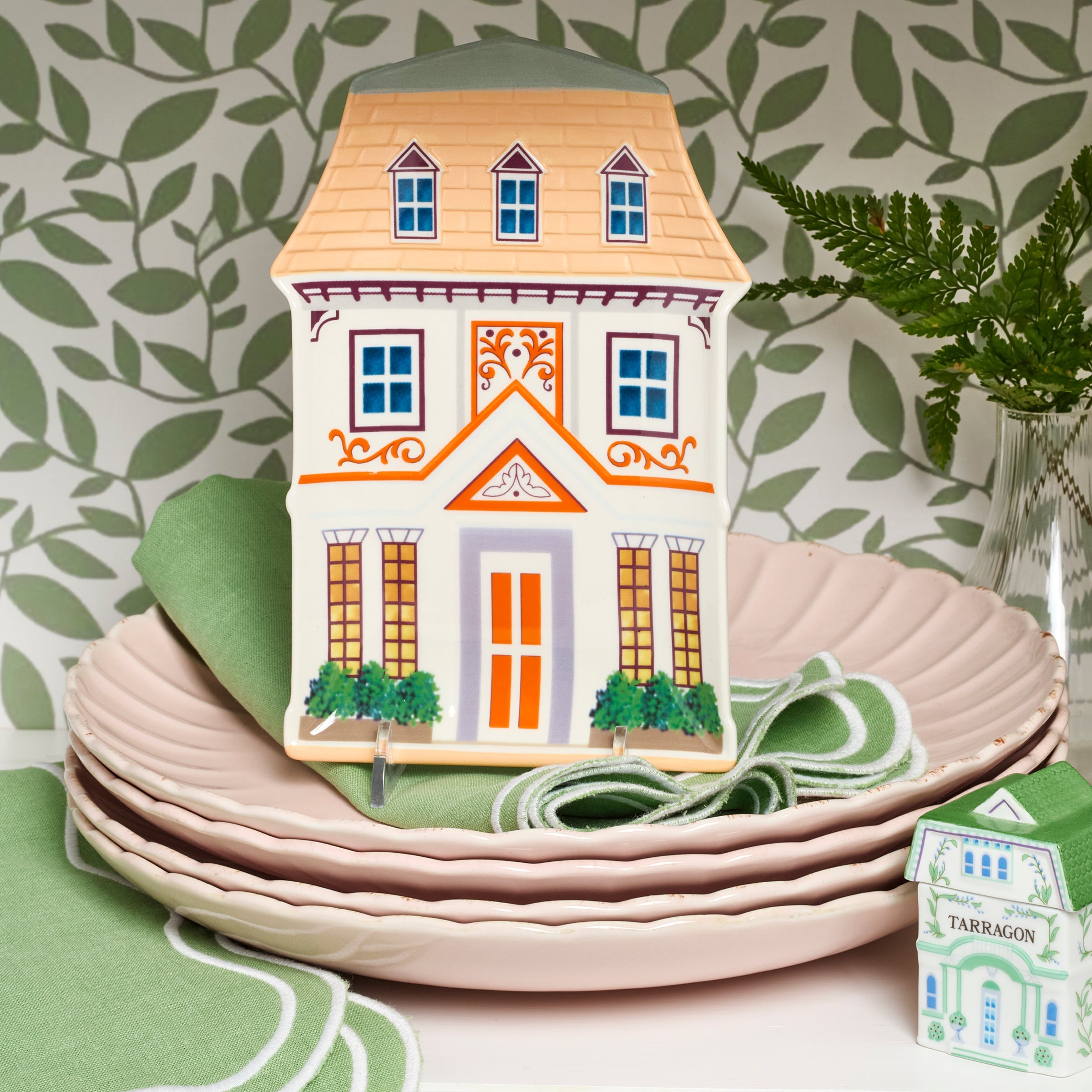 Lenox Spice Village House Accent Plates. Set of 4 - Image 3