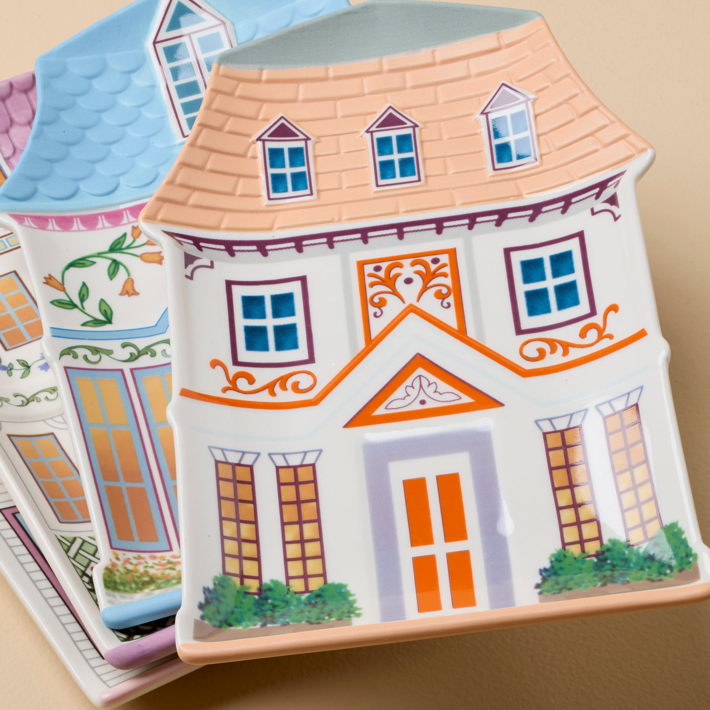 Lenox Spice Village House Accent Plates. Set of 4 - Image 4