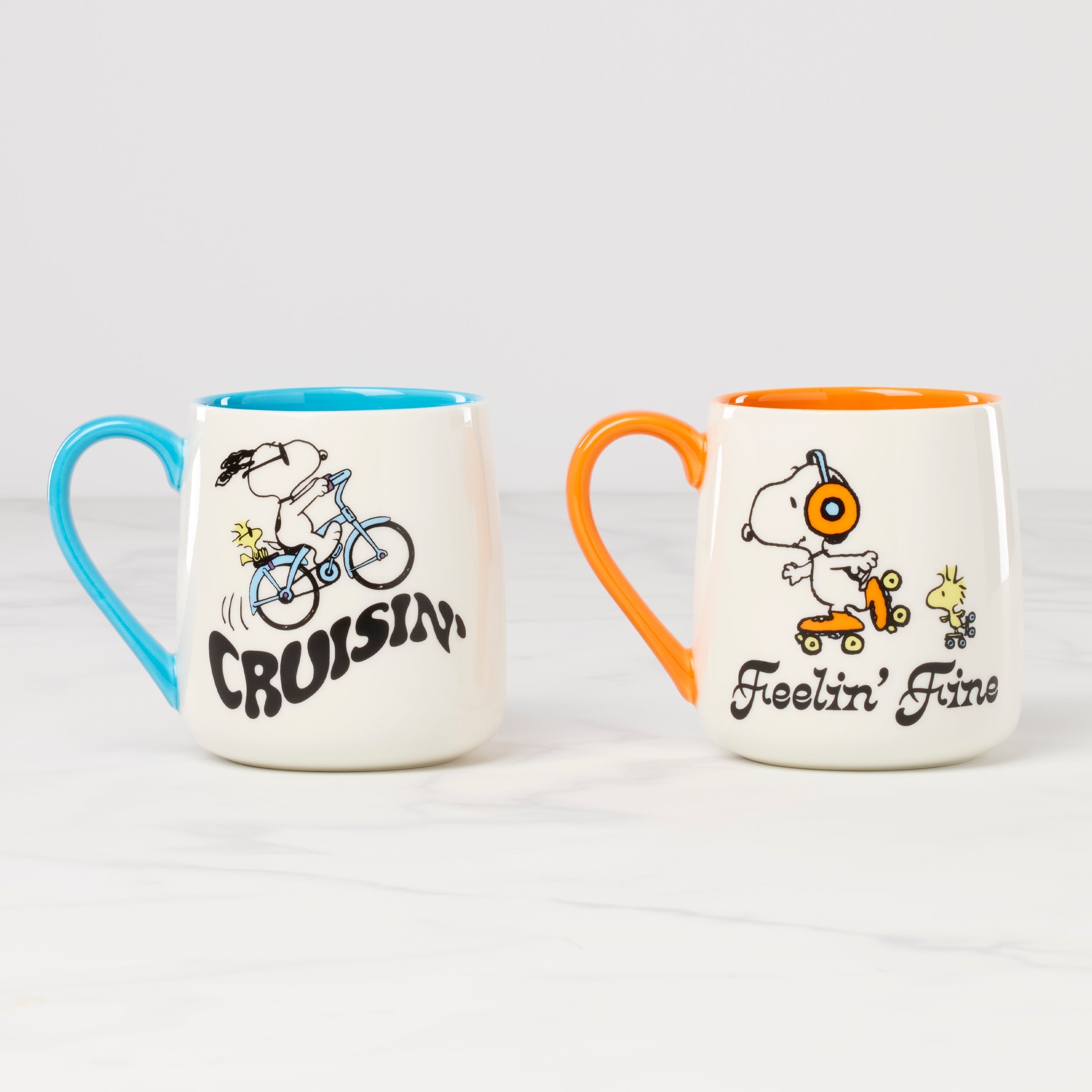 Peanuts Mugs Cruisin'-Feelin' Fine. Set of 2 - Image 2