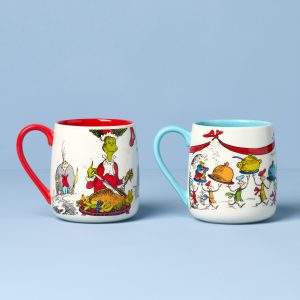 Who-Ville Carving-Serving Beast Mugs. Set of 2
