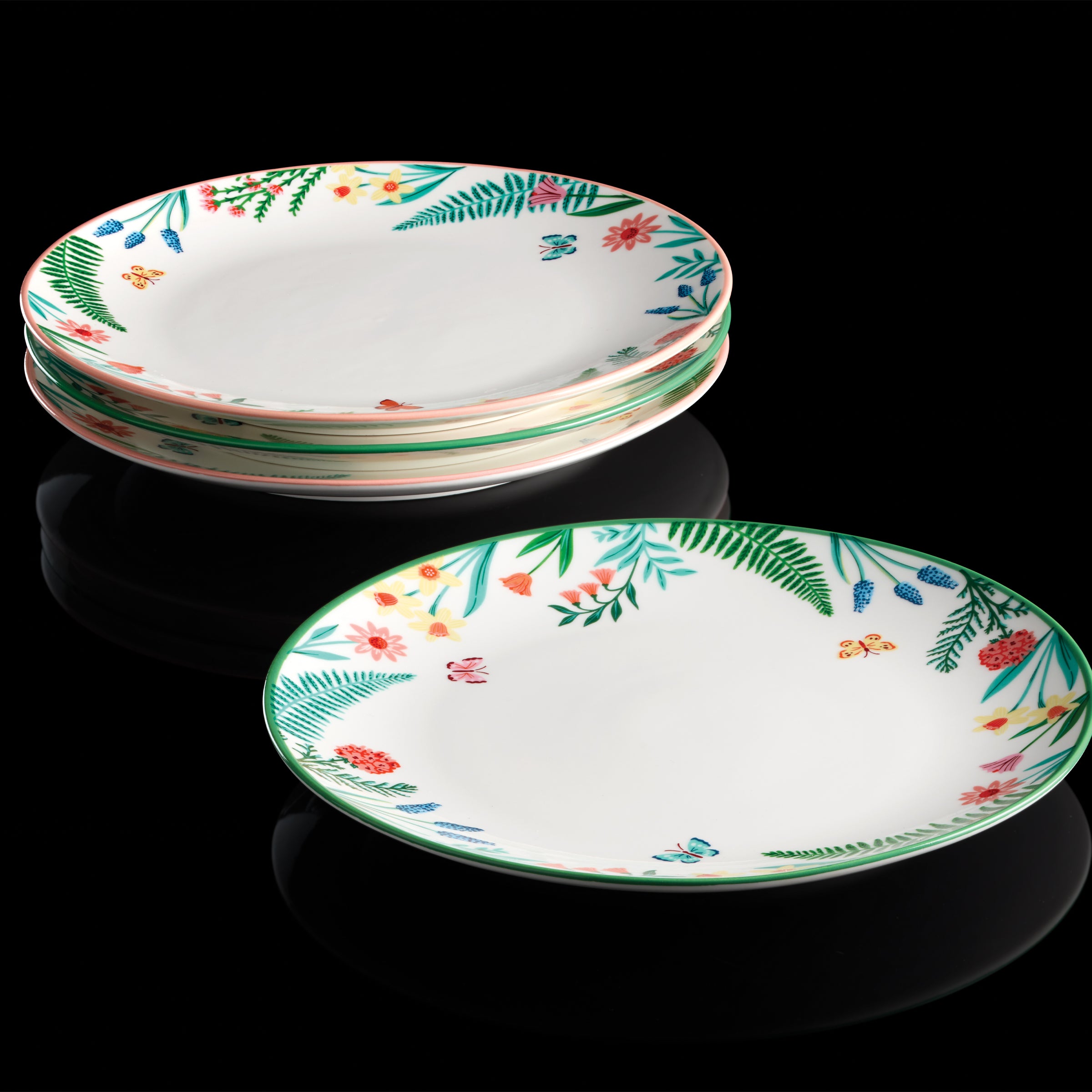 First Blooms Accent Plates. Set of 4 - Image 5
