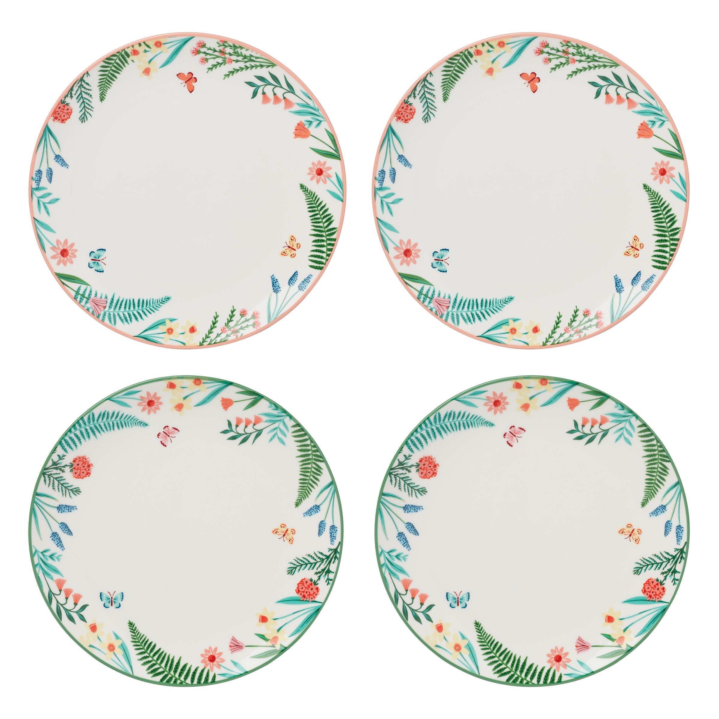 First Blooms Accent Plates. Set of 4