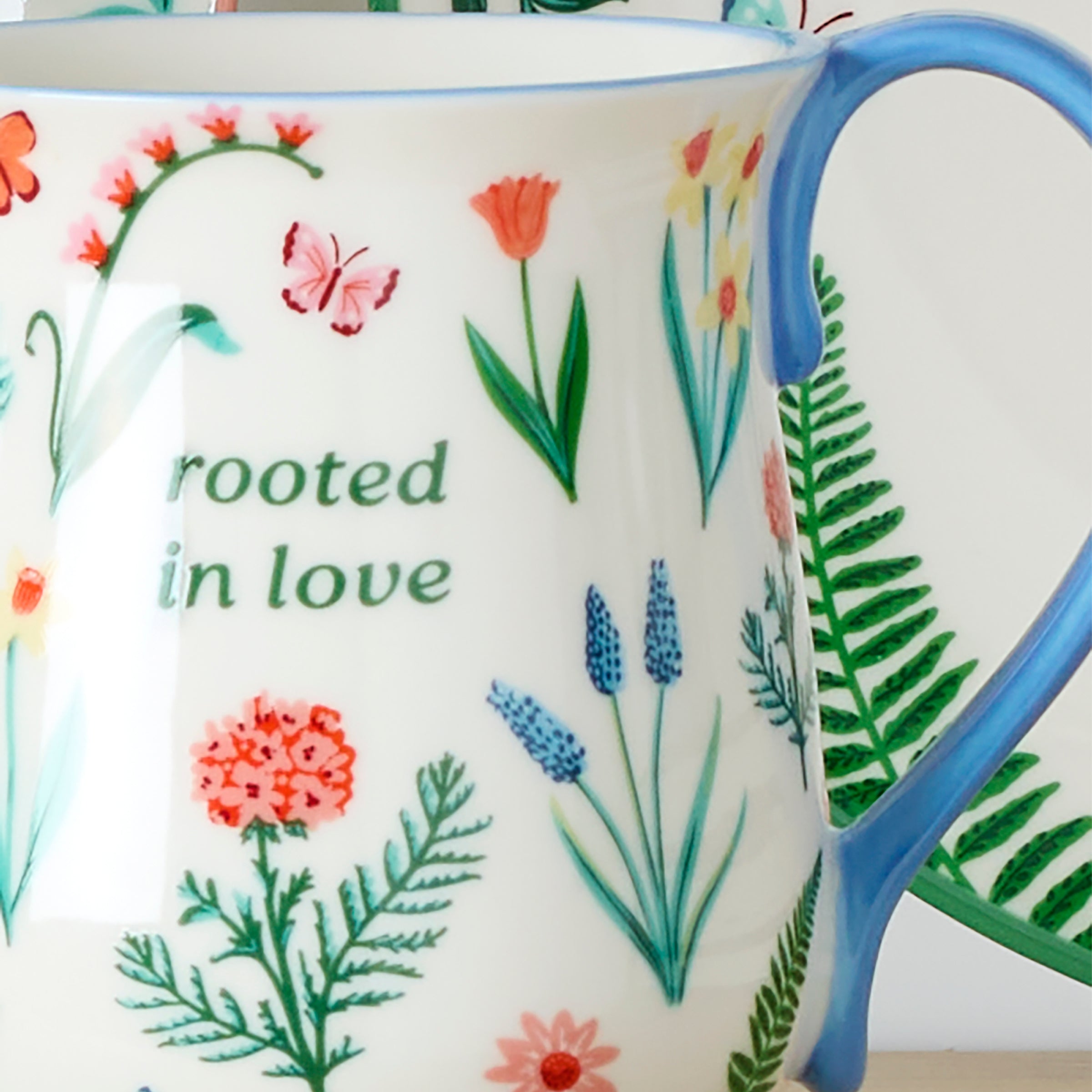 First Blooms Blue Mugs. Set of 2 - Image 4