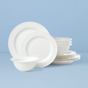 Studio 1414 Rimmed 12-Piece Dinnerware Set