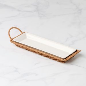 Willow & White. Hors D'Oeuvres Tray with Server