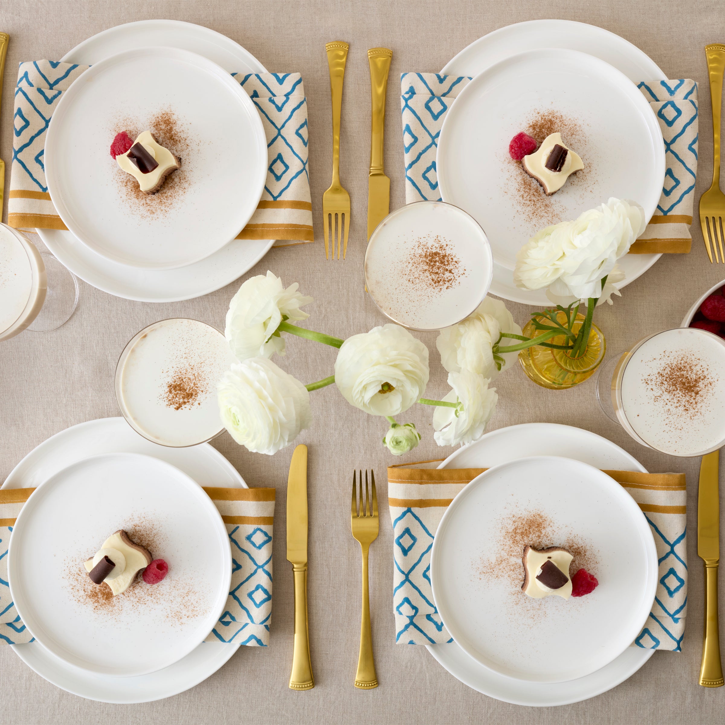 Modern White 24-Piece Dinnerware Set - Image 2