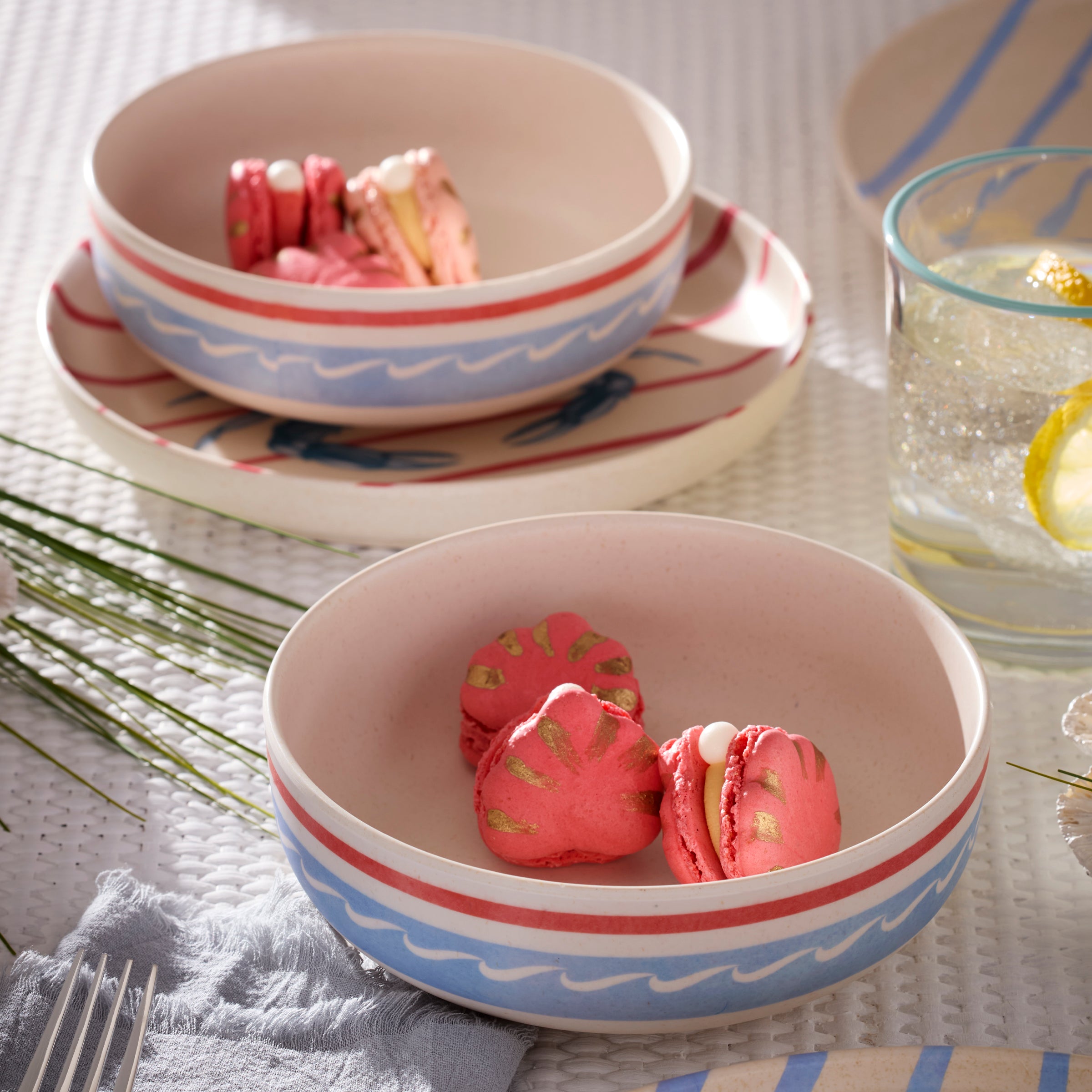 24 Seven Melamine. Wharfside 12-Piece Dinnerware Set - Image 5