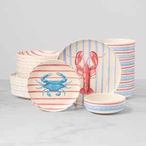 24 Seven Melamine Wharfside 24-Piece Dinnerware Set