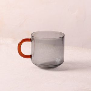Niko Black Glass Mug