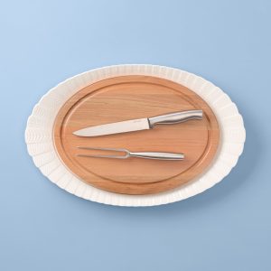 Harvest 4-Piece Turkey Platter & Carving Set