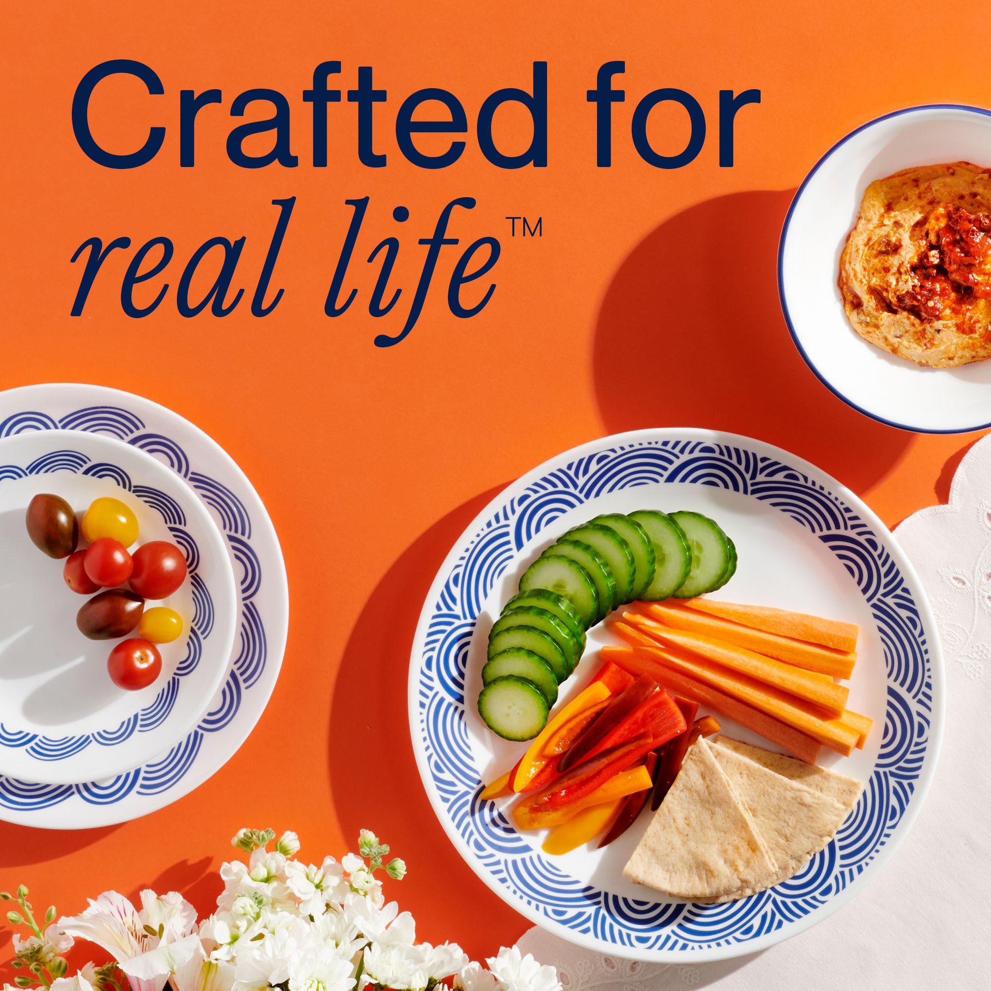 Corelle庐 Rolling Waves 18-piece Dinnerware Set. Service for 6 - Image 7
