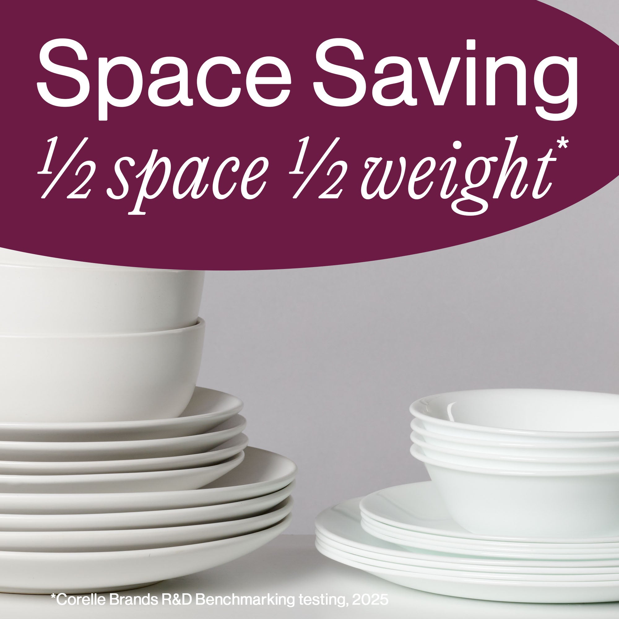 Corelle庐 Rolling Waves 18-piece Dinnerware Set. Service for 6 - Image 8