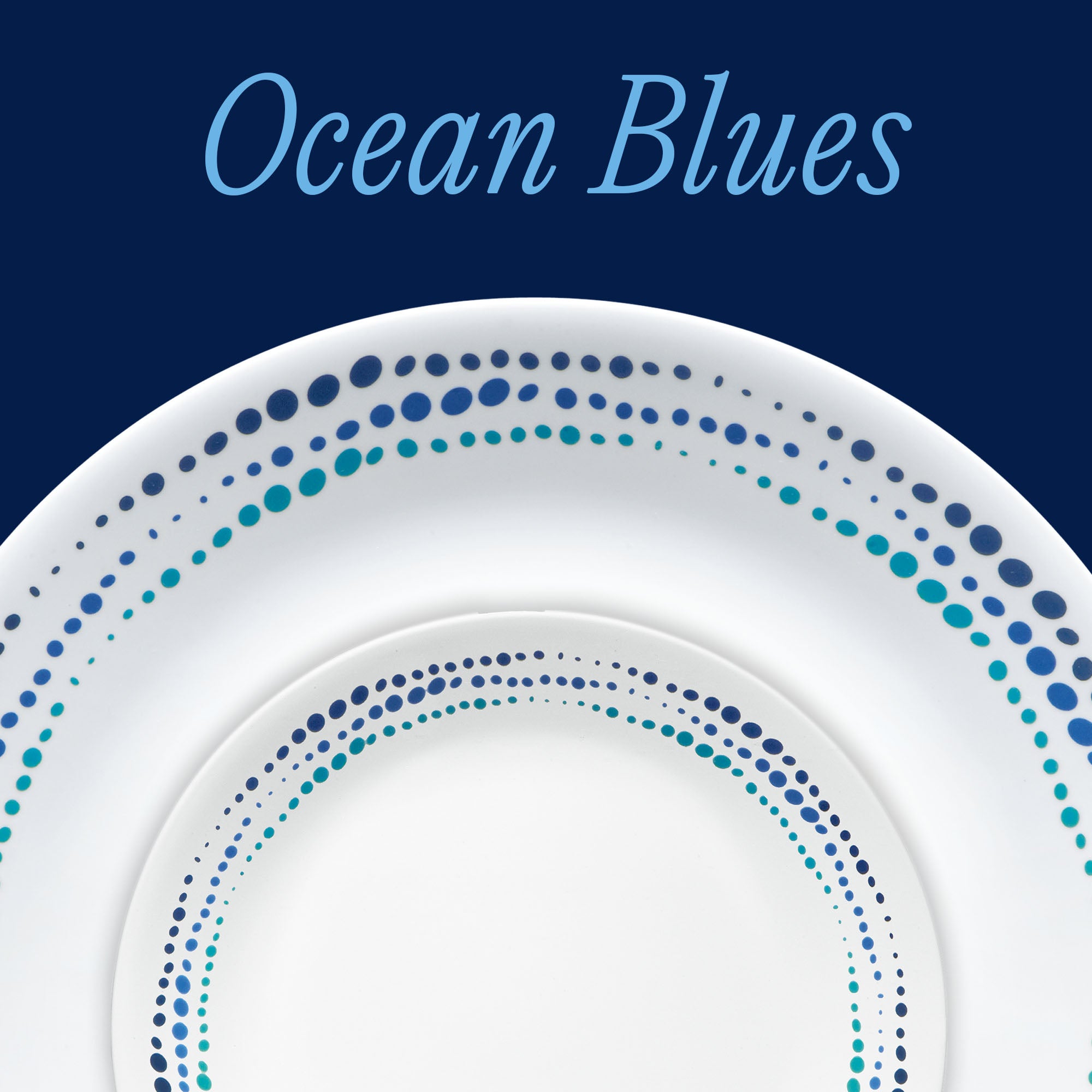 Corelle? Ocean Blues 18-piece Dinnerware Set. Service for 6 - Image 2
