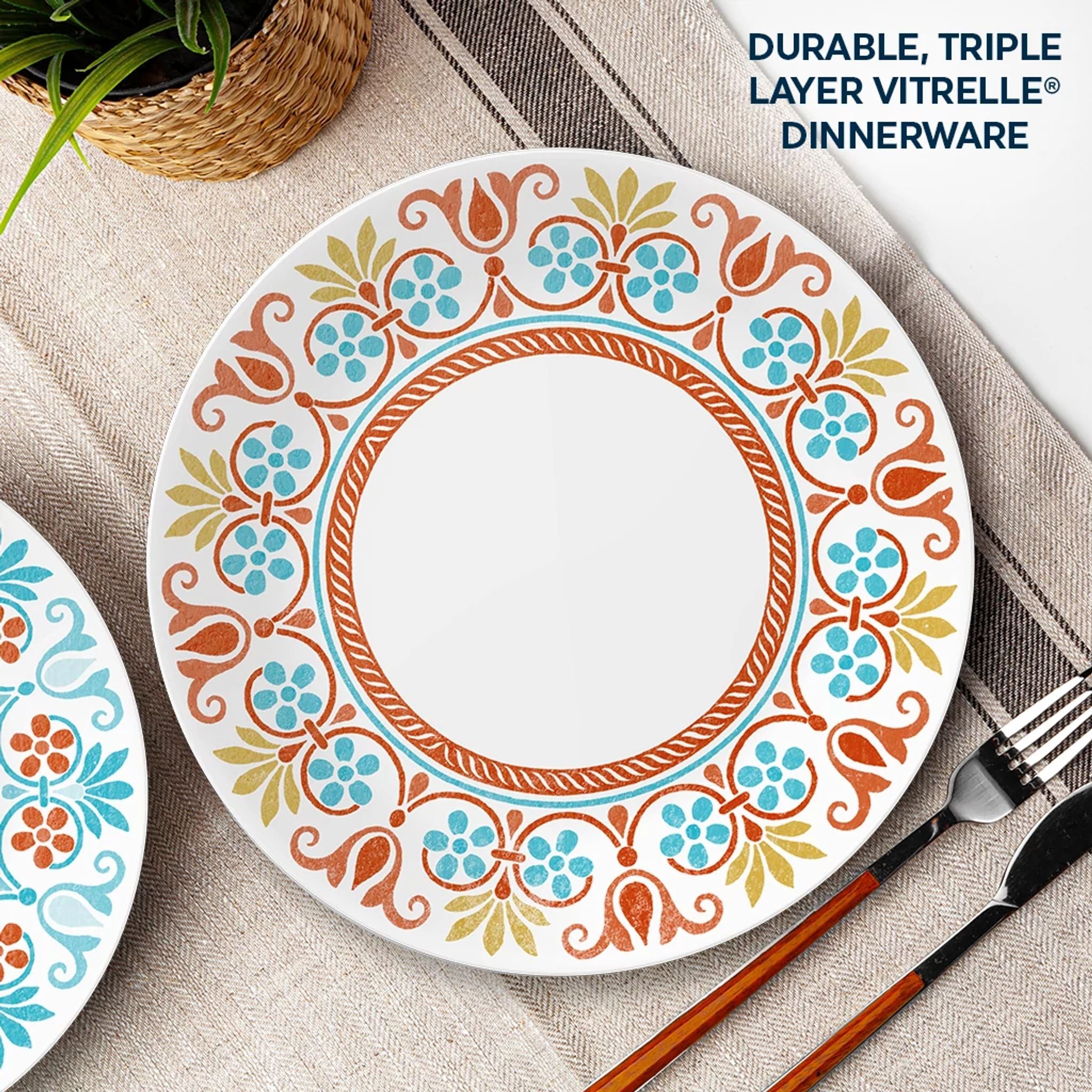 Corelle? Global Collection Terracotta Dreams 12-piece Dinnerware Set. Service for 4 - Image 5