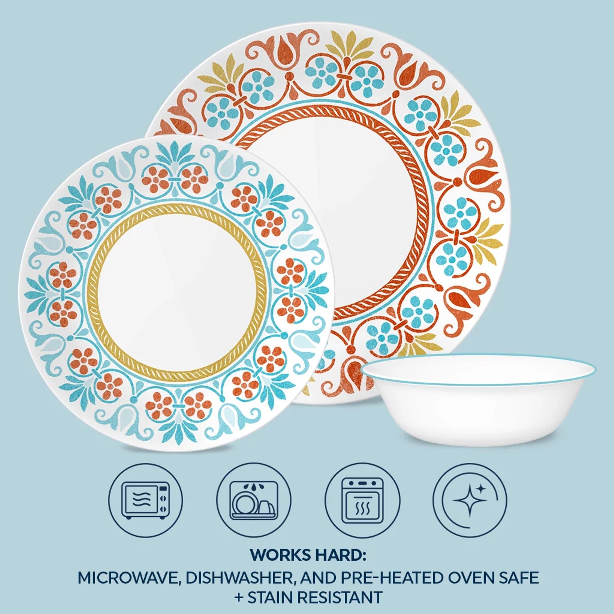 Corelle? Global Collection Terracotta Dreams 12-piece Dinnerware Set. Service for 4 - Image 4